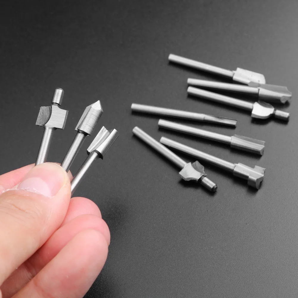 NICEYARD Electric Trimming Machine Fits Dremel Rotary Set Woodworking Cutter Polishing Milling Cutter Engraving Machine