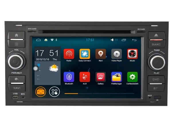 Android 5.1.1 АВТОМОБИЛЬ Аудио dvd плеер ДЛЯ FORD GALAXY/ТРАНЗИТ/KUGA gps Мультимедиа головного