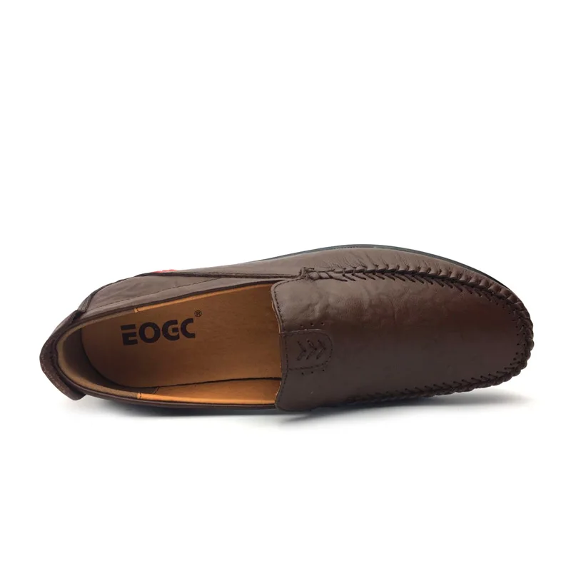 Genuine Leather Shoes Men Handmade Casual Flats Slip On Loafers Moccasins Driving Sapatos Homens | Обувь