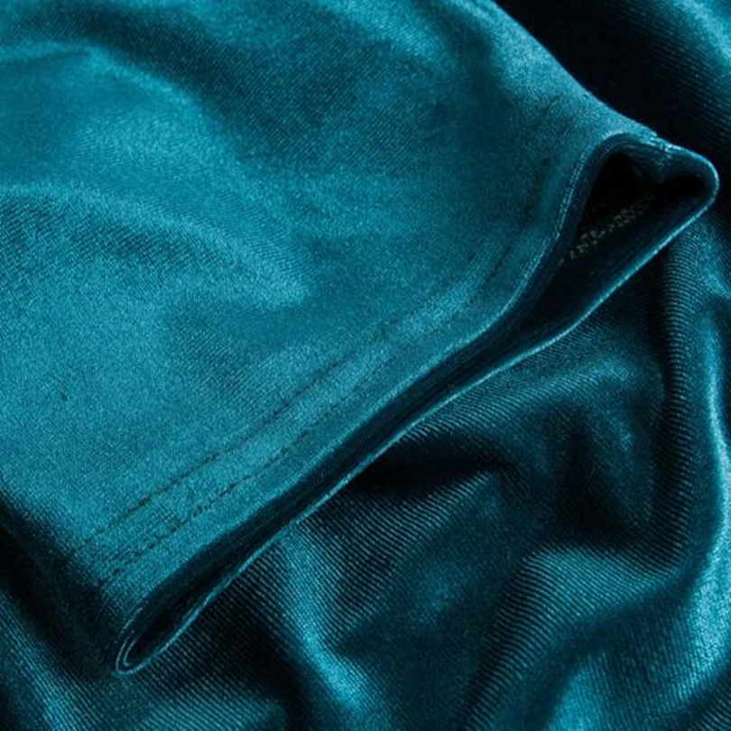 Женское осеннее офисное платье с длинным рукавом VISNXGI золотистое бархатное