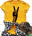 Футболка с забавным графическим рисунком, желтая хлопковая Повседневная футболка унисекс со слоганом, футболка в стиле гранж и tumblr, винтажная Готическая футболка, художественные Топы