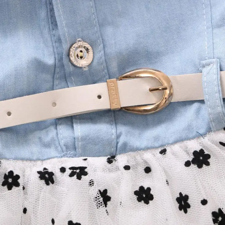 4 sets FREE SHIPPING new 2014 fashion summer children clothes beautiful denim A-line girl clothing dress Z666 | Детская одежда и