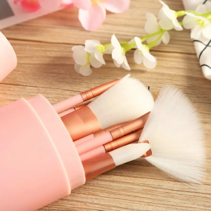 12 шт./компл. косметические кисти Красота инструмент Eye Shadow Фонд губы брови для