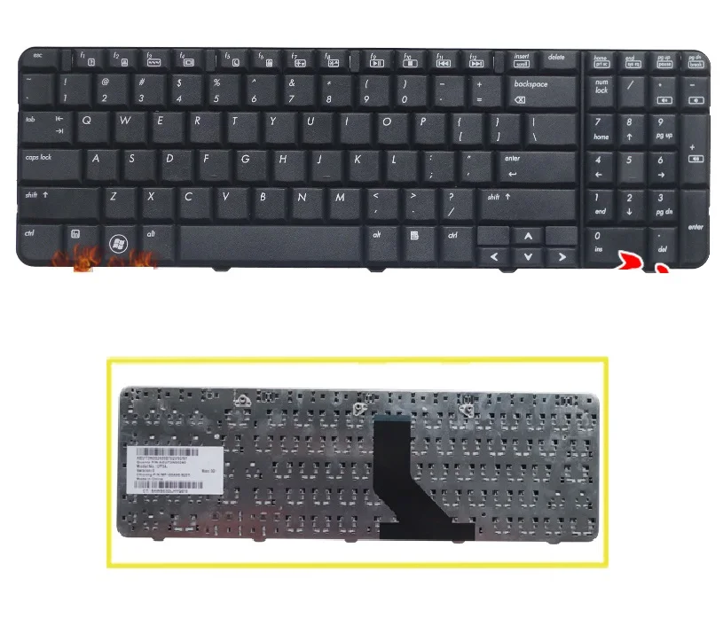 

SSEA New US Keyboard for HP G60-519WM G60-438NR G60-630US G60-635DX G60-530US G60-533CL G60-535DX G60-536NR G60-538CA G60-549DX