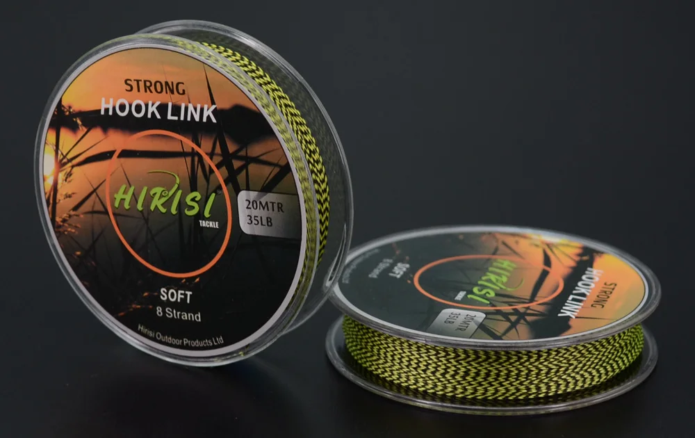 2 шт. Карп Рыбалка линии Плетеный Крюк Ссылка 8 строка 20 м 35lb зеленый черный микс Цвет для грубой Карп Рыбалка снасти
