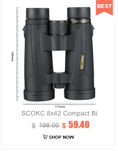 SCOKC Военный бинокль 8x30 профессиональный телескоп с дальномером сетка Мощный водонепроницаемый охотничий бинокль Hd