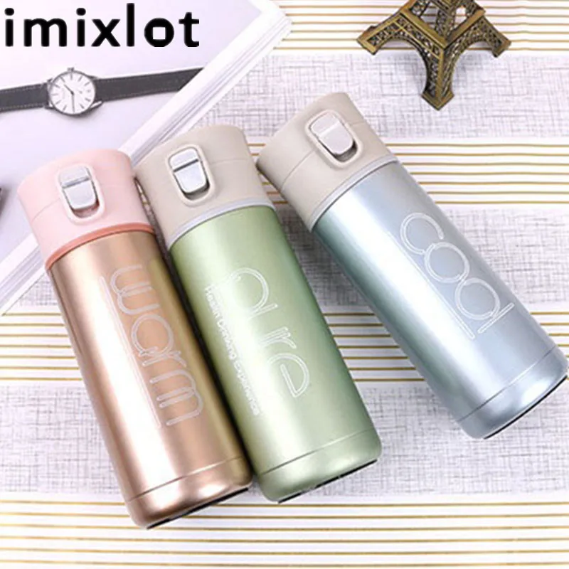 Imixlot 360 мл бутылка для воды из нержавеющей стали вакуумные фляги моя термо Кофе