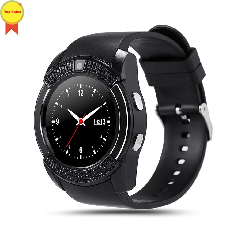 

Умные часы Bluetooth 2019, сенсорный экран 1,22 дюйма, трекер сна, камера, шагомер, SIM/TF-карта, камера 0,3 МП, PK DZ09 A1
