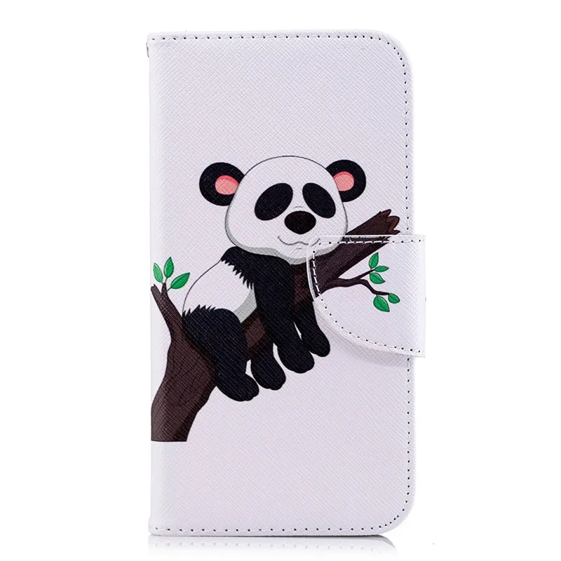 Tree Panda Для samsung Galaxy A520 j330 j530 j730 j3 j5 j7 A5 S10 S10E S9 S8 плюс Ретро защелкивающийся кожаный чехол-бумажник с карманами крышка Фирменная Новинка P07Z - Цвет: Tree Panda