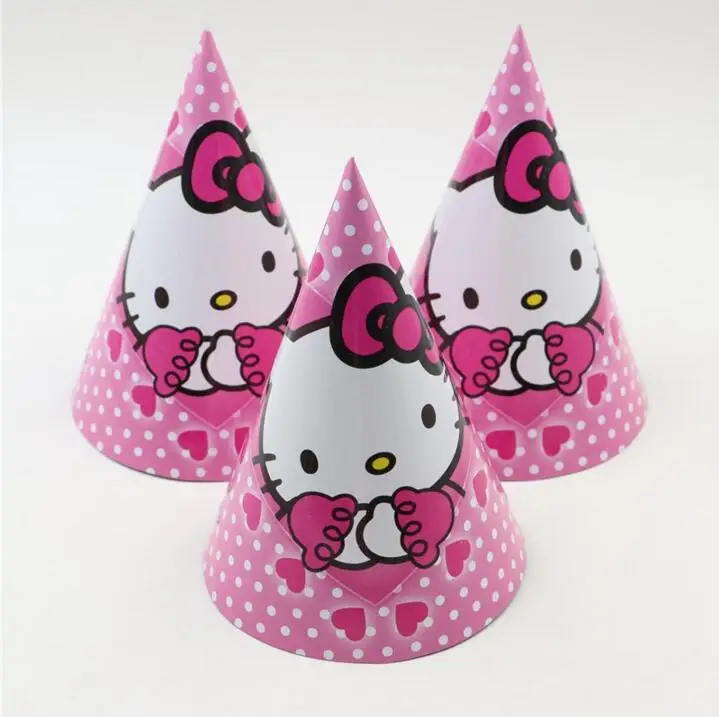 12 шт./лот вечерние на день рождения от поставщика милые белые кошачьи HELLO KITTY