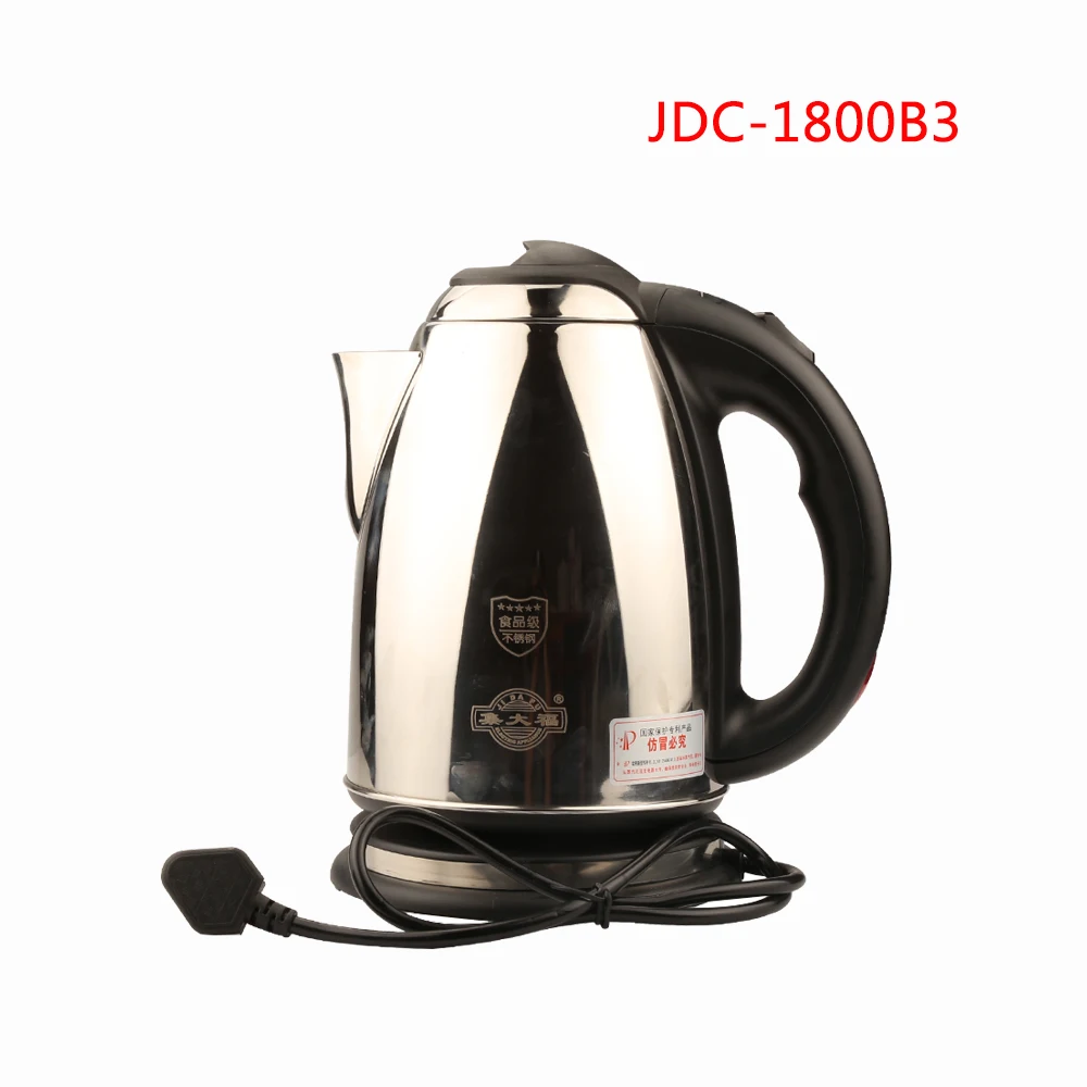 

JDC-1800B3 1.8L 1500W 220V Water Heater Kettle Electric Kettle Automatic Power Off Kettle Stainless Steel Electric Tea Stove