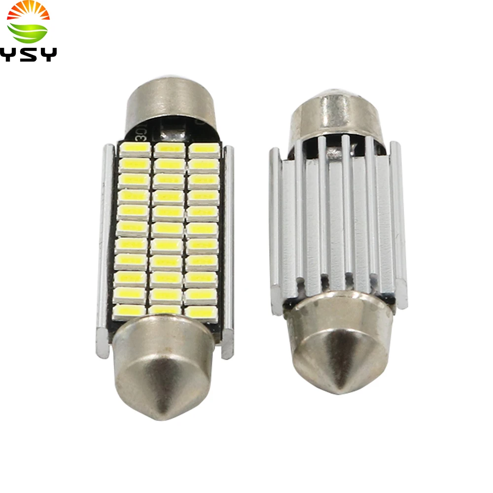 YSY 50 шт. высокое качество 31/36/39/41 мм C5W C10W супер яркий 3014 SMD Автомобильный