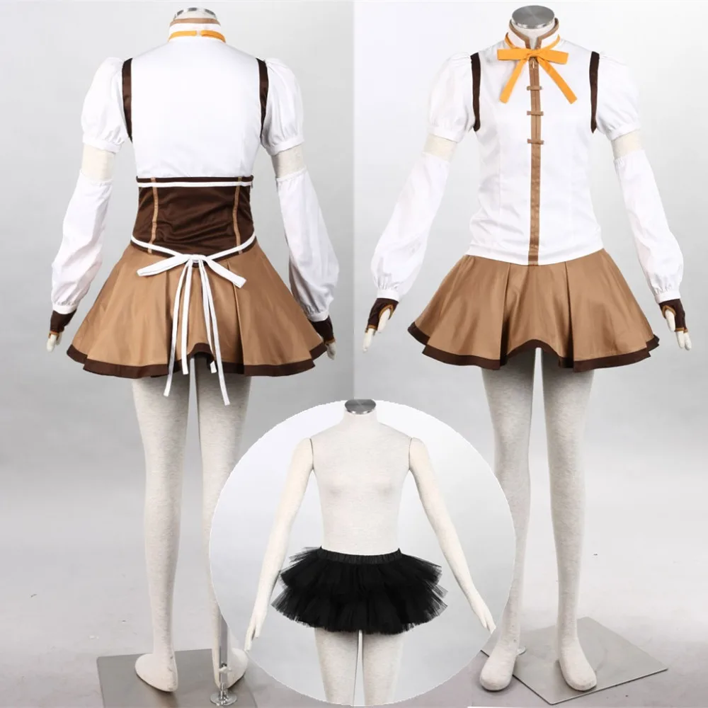 Женский костюм для костюмированной вечеринки Puella Magi Madoka Magica Tomoe Mami