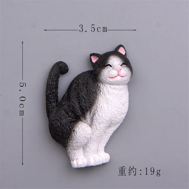 Фигурки животных Figma Cat цельные готовые товары 3D магнитный стикер на холодильнике