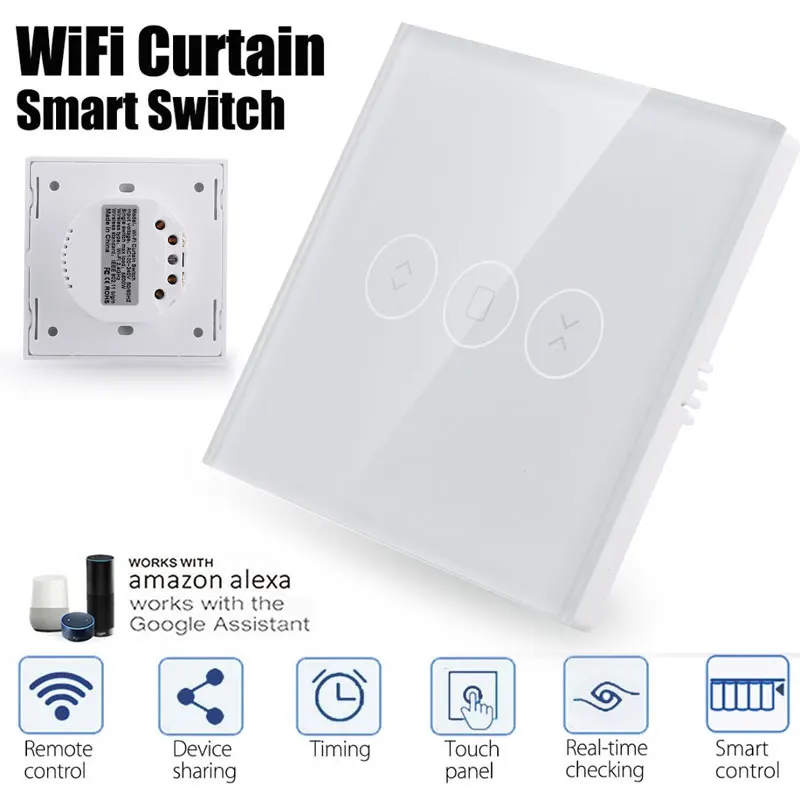 Шторка с Wifi переключатель Wi Fi электрические жалюзи сенсорный управление шторка