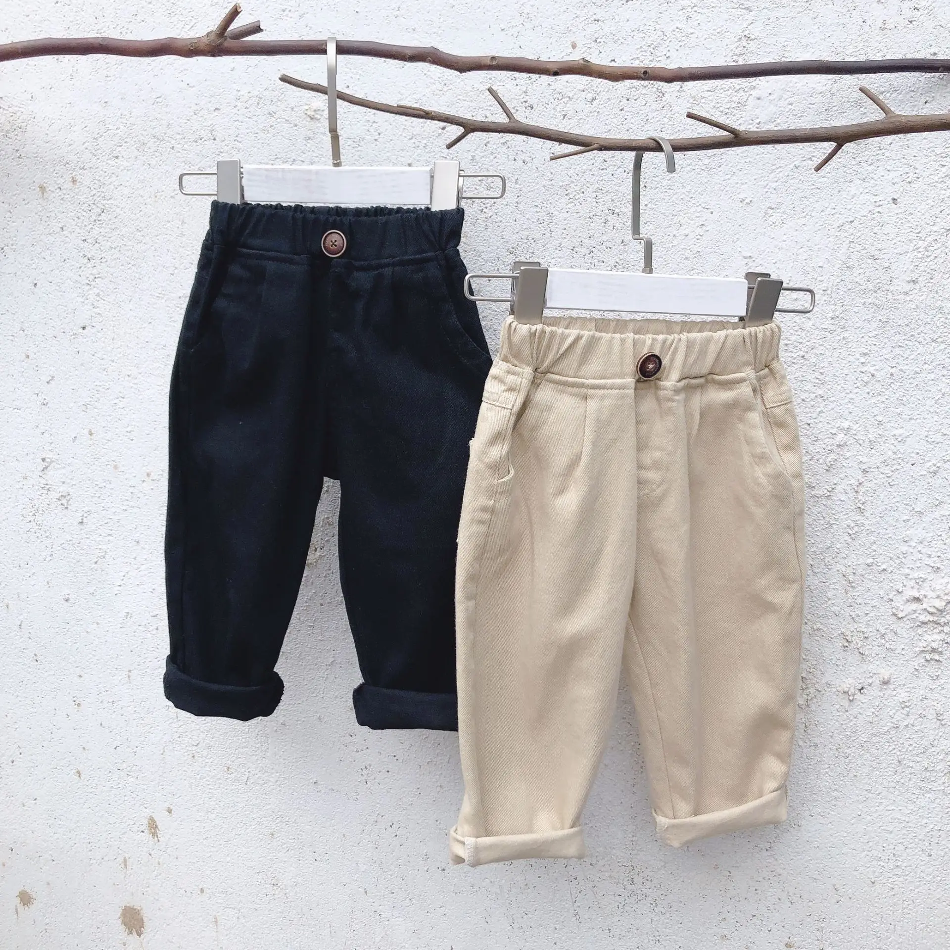 Штаны для маленьких мальчиков повседневные хлопковые леггинсы девочек Roupas Infantis