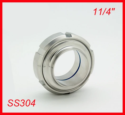 

100 sets New arrival 1.25" SS304 Stainless steel sanitary SMS welded union set connection for food industry Pipe-fitting 32mm