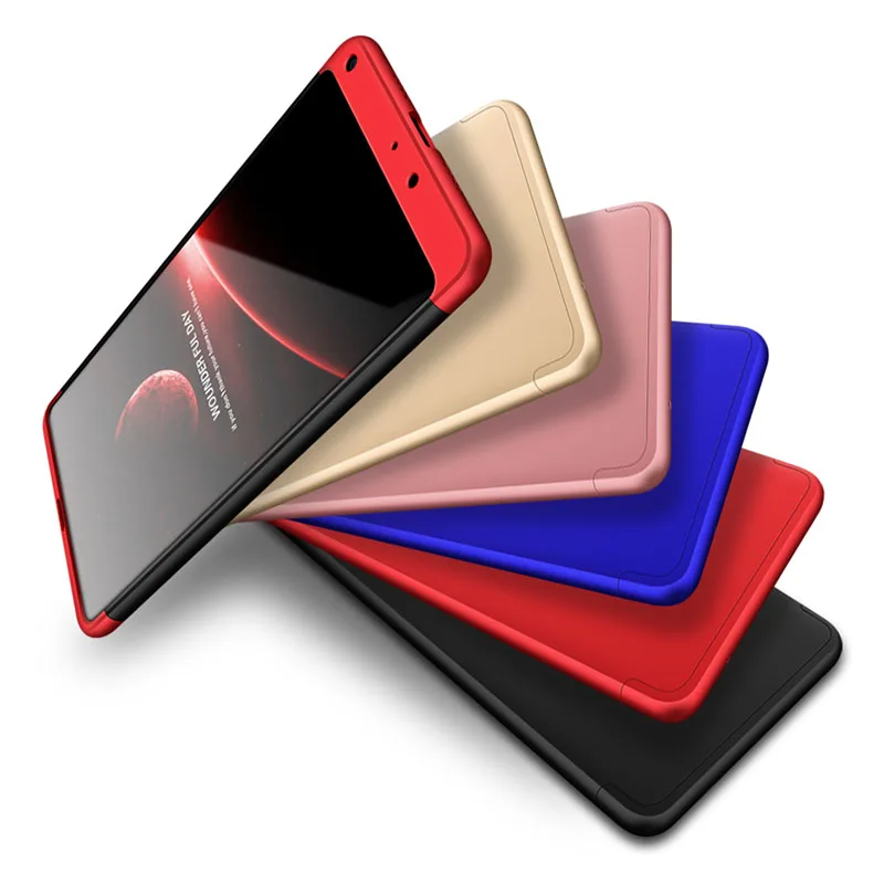 Новый роскошный Съемный чехол 3 в 1 для Fundas Xiaomi MI Mix 2 Жесткий Чехол из ПК на 360