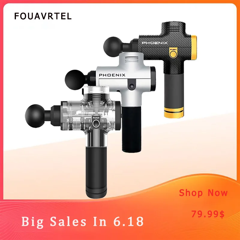 FOUAVRTEL 2019 новейший мышечный расслабляющий пистолет для тела Массажный 2 вида