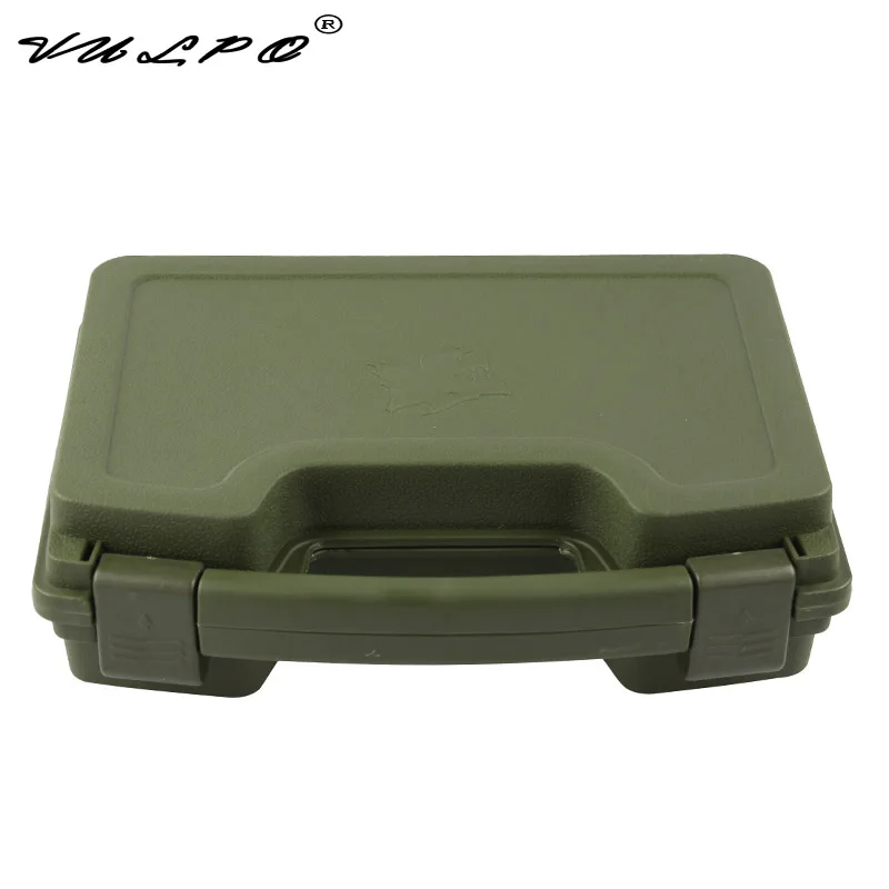 VULPO ABS Pistol Case Tactical handbags Hard Gun Padded Foam Lining For Hunting Airsoft | Спорт и развлечения