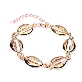 11 MOON GIRL Boho Puka Shell Bracelet for Women Fashion Cowrie Bohemian Friendship Summer Girl Charm Pulseras Femme Dropshipping - Окраска металла: 11