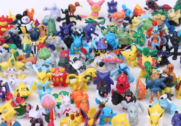 24 шт./компл. милые мини фигурки Pokeball Пикачу модель монстра случайные Brinquedos