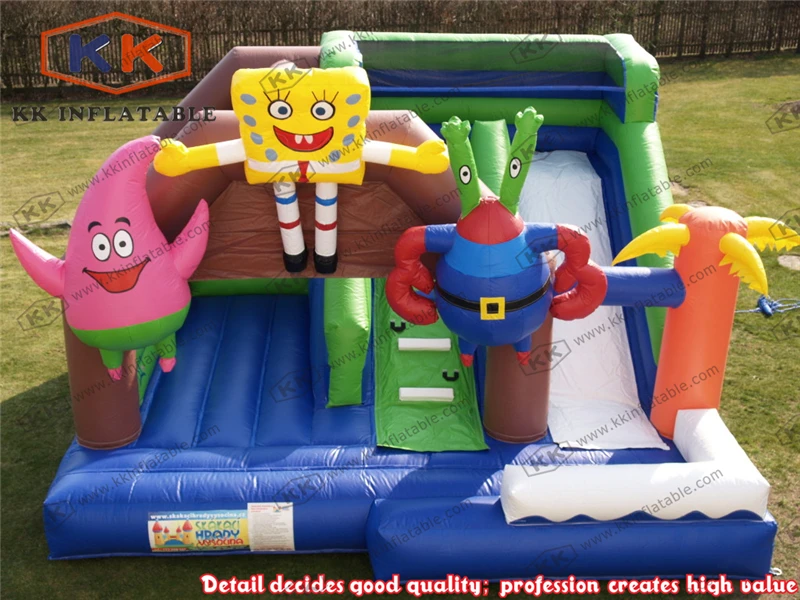 Детский батут комбо надувной мультяшный замок с горкой | Игрушки и хобби