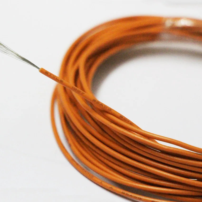 Оранжевый 2 м Луженая Медь 26AWG Электрический провод UL1007 ПВХ изолированный провод, электрический кабель электрическое и электронное оборудование внутренняя линия - Цвет: Оранжевый