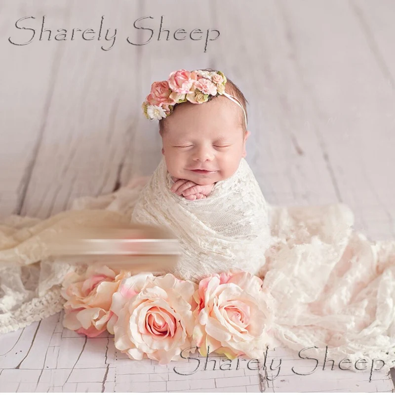 Newborn Baby Photography Props Simulation Rose Flower Photo Backdrop bebe fotografia Accessories Girl Shoot | Детская одежда и