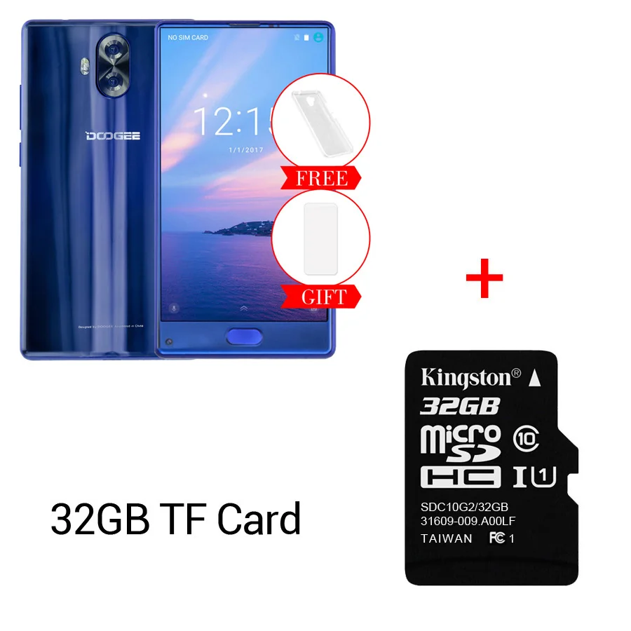 Blue N 32GB Card DOOGEE MIX Lite Android 7,0 4G, мобильный телефон с функцией 5,2 MT6737 2 Гб Оперативная память 16 Гб Встроенная память 3080 мА/ч, два 13+ 8 Мп отпечатков пальцев ОТА смартфон - Цвет: Blue N 32GB Card