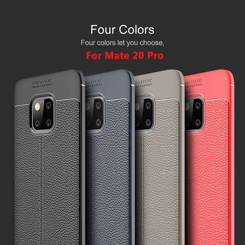 Для huawei mate 20 Pro чехол Чехол Мягкий ТПУ силиконовый бампер кожаный для 20X |