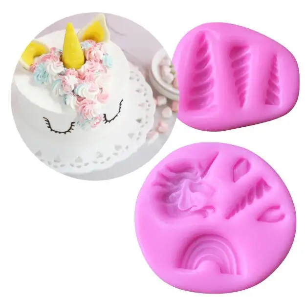 Горячие Sugarcraft Инструменты для тортов 1 шт. силиконовые формы торт Единорог Форма
