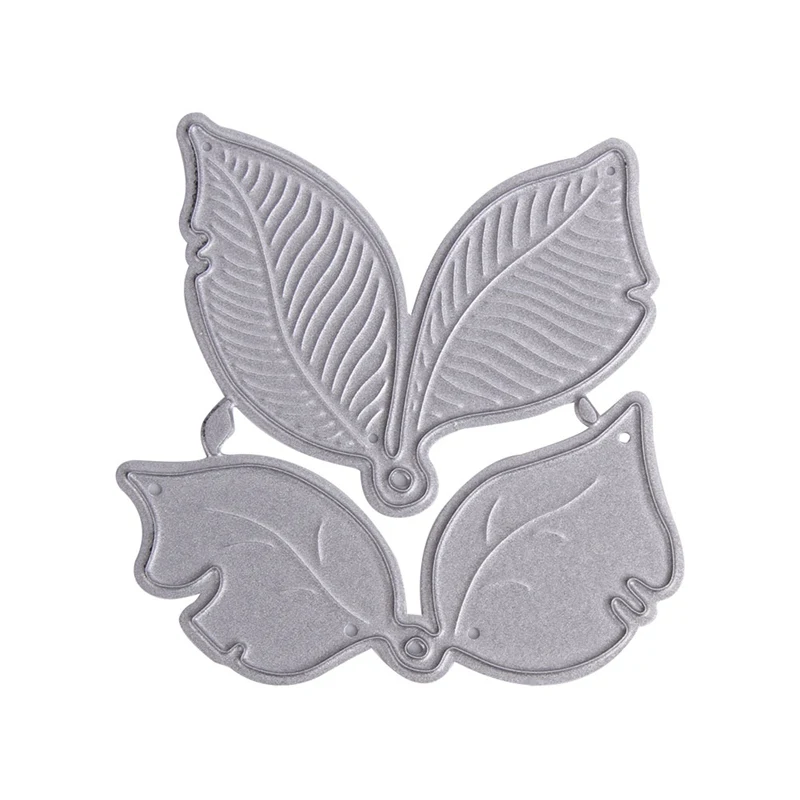 

Intelligence DIY Embossed new 2018 Dies Scrapbooking Metal Cutting Dies Carbon Steel Develop Two Leaves Paper Craft