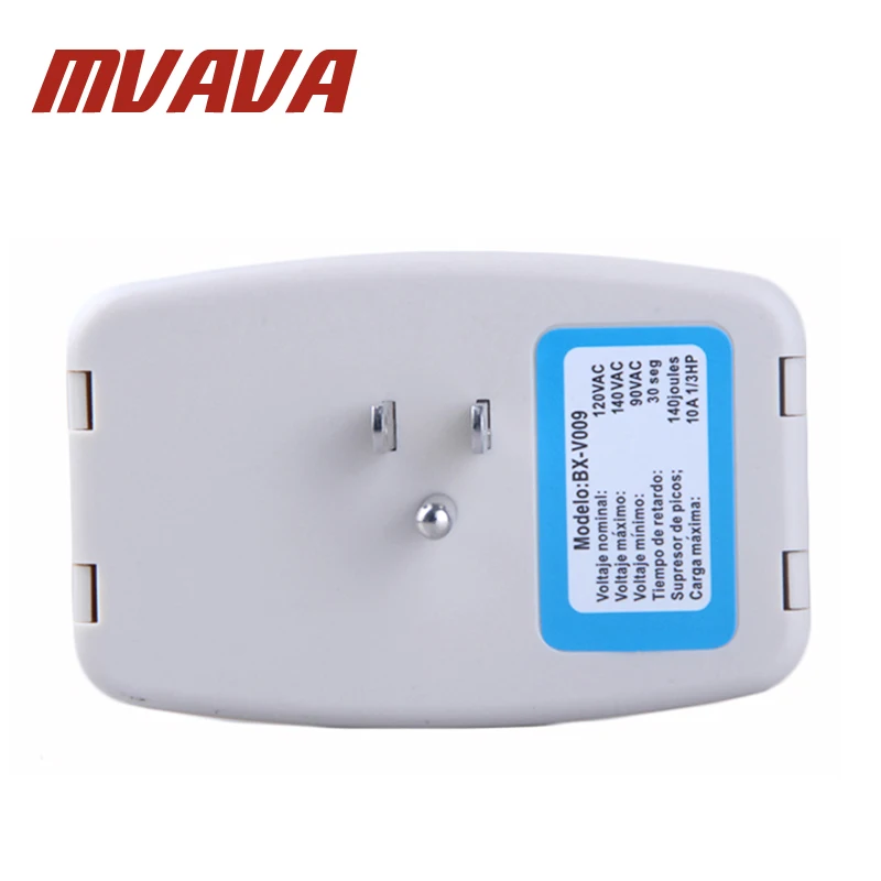 MVAVA бытовой прибор Защита от перенапряжения Напряжение Brownout розетка 4 режима белый ПК серии США вилка американский стандарт розетка питания