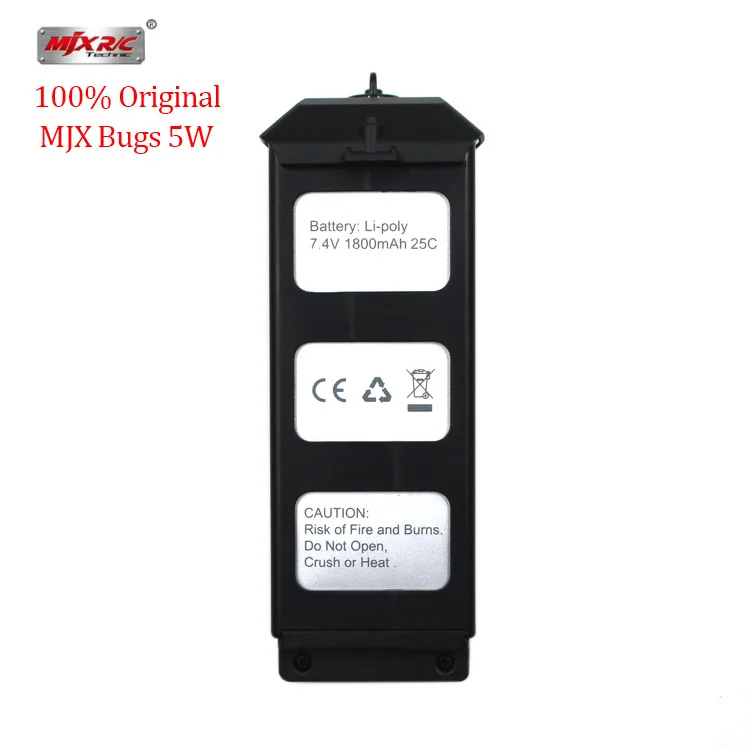 Оригинал MJX R/C Bugs 5 Вт B5W батарейка для вертолетов дистанционного управления 7 4 В 1800
