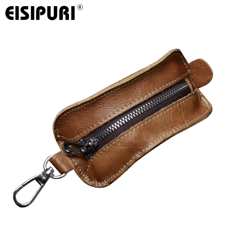 Кошелек для ключей EISIPURl из 100% натуральной кожи деловой мужской чехол от двери