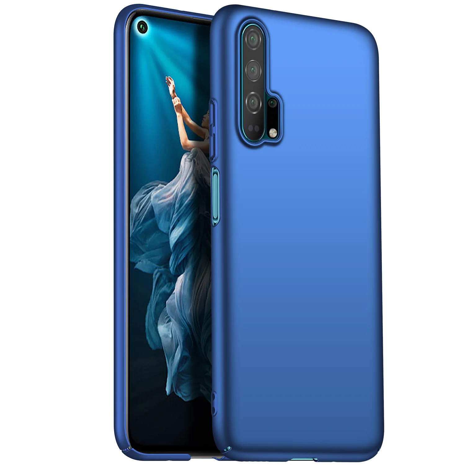 blue Для huawei honor 20 Pro Чехол роскошный высококачественный Жесткий ПК Тонкий матовый защитный чехол на заднюю панель для huawei honor 20 20pro honor 20 - Цвет: blue