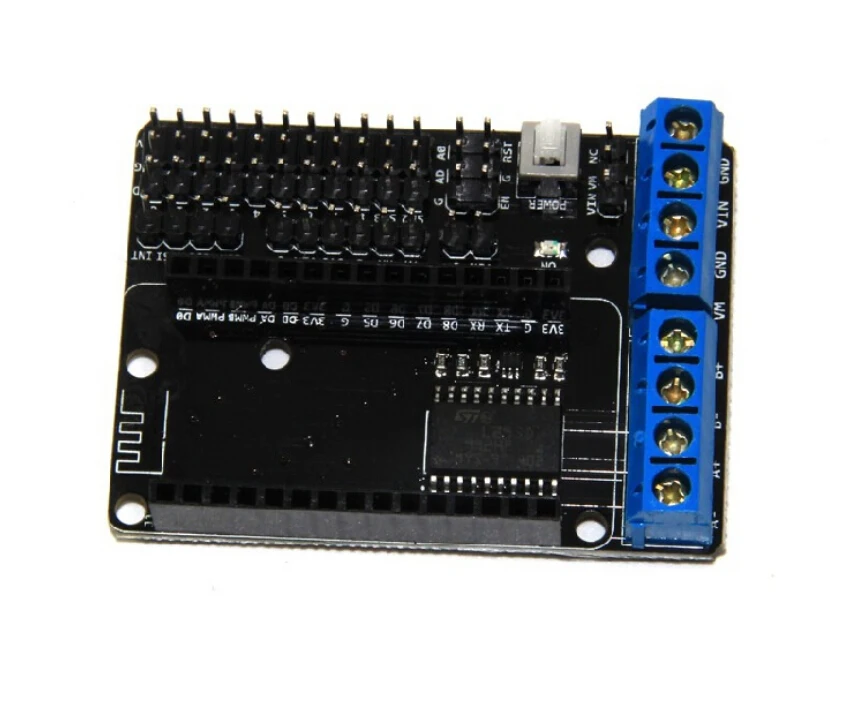Бесплатная доставка NodeMCU щит для платы двигателя L293D ESP-12E ESP8266 esp 12E Набор diy rc