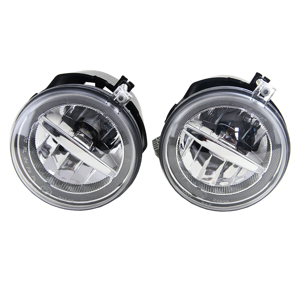 2 шт. светодиодный противотуманный фонарь 10 Вт с угловыми глазами Halo для Jeep Commander