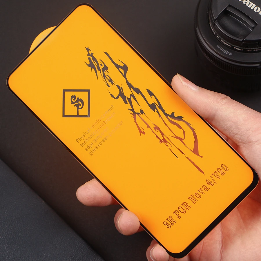 6D полный клейкая Обложка закаленное Стекло для huawei Honor просмотра 20 Коврики 10 9 Lite 8X