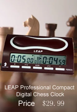 LEAP профессиональные Компактные цифровые Шахматные Часы Подсчет таймера вниз электронная настольная игра бонусный конкурс мастер-турнир бесплатно