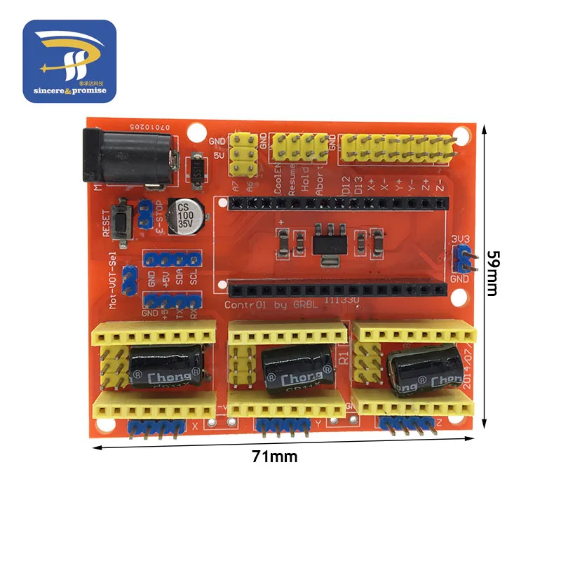 Новый щит для гравера V3 ЧПУ гравировального Станка V4/3D принтера/A4988 /DRV8825 плата