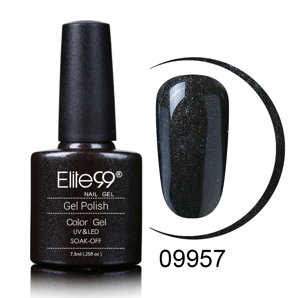 S09957 Elite99 7,3 мл замачиваемый УФ-гель Полупостоянный Цвет Гель-лак для ногтей лак нужен УФ-светодиодный светильник отверждения основа Топ эмаль - Цвет: S09957