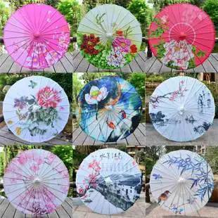 Fashion1pcs/лот китайский цветной бумажный зонтик Китайская традиционная Танцы Цвет Детские картины Сделай Сам бумажный зонтик 40 см