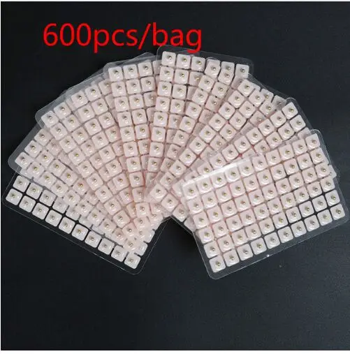 as shown 600pcs Магнитная бусина/5 цветов кристальная Ушная пластырь прозрачная лента анти-аллергическая Магнитная терапия Ушная прижимная паста Ушная аурикулотерапия - Цвет: as shown 600pcs