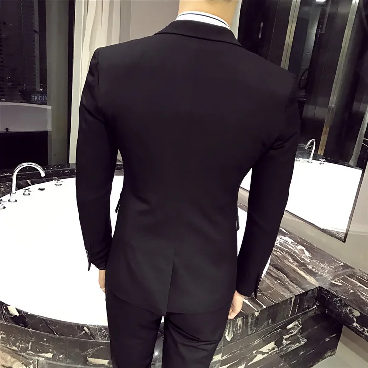 new Suits Men's suits three-piece polyester viscose 67.8 28.7 3.5 SJT43 / spandex P300