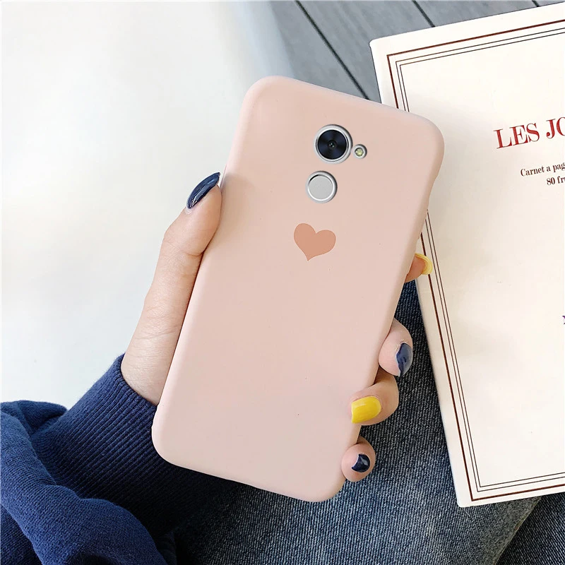 Матовые однотонные Чехлы Макарон с сердечками зеленые чехлы для Huawei P30 P20 Pro P10 Plus P9