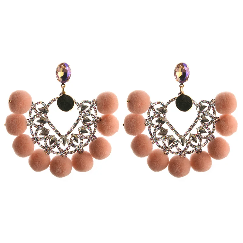 NeeFu WoFu серьги из смолы большие с кристаллом длинные Brinco брендовые Преувеличенные