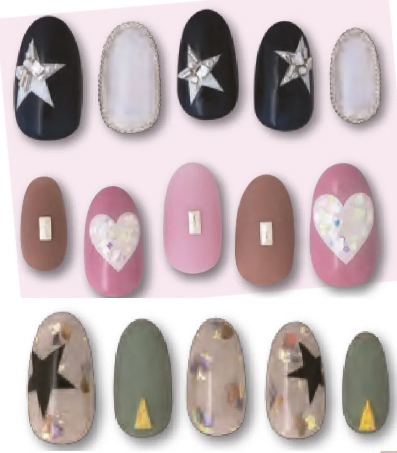 Серия Hanyi геометрический шаблон в форме сердца HAXX-52-53 стикеры 3d на ногти nail art