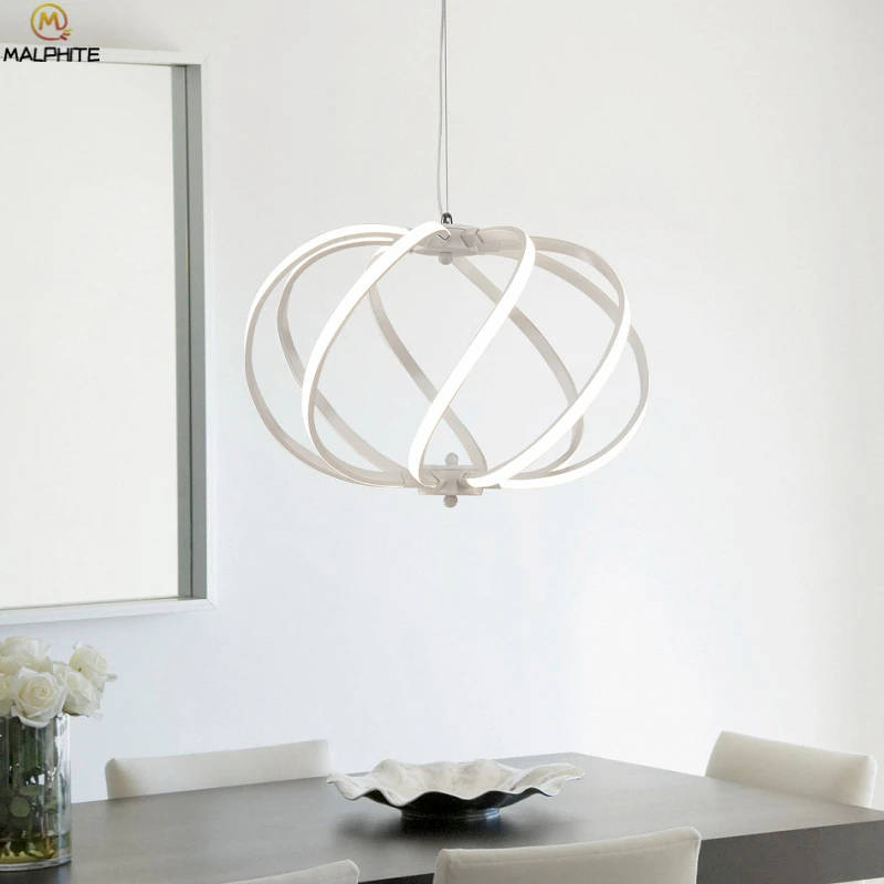 Современные светодиодные подвесные светильники простой потолочный светильник